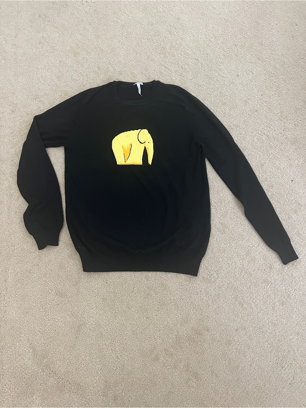 Loewe Black Round-Neck Knit Top